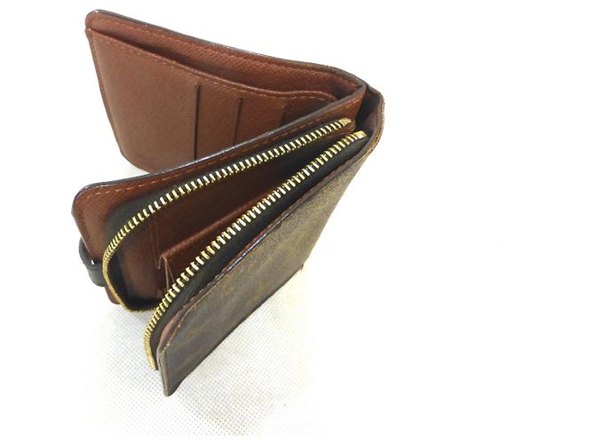 Louis Vuitton Compact Zip Monogram Cartera Marrón Castaño - vista 11