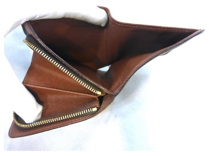 Louis Vuitton Compact Zip Monogram Cartera Marrón Castaño - vista 16