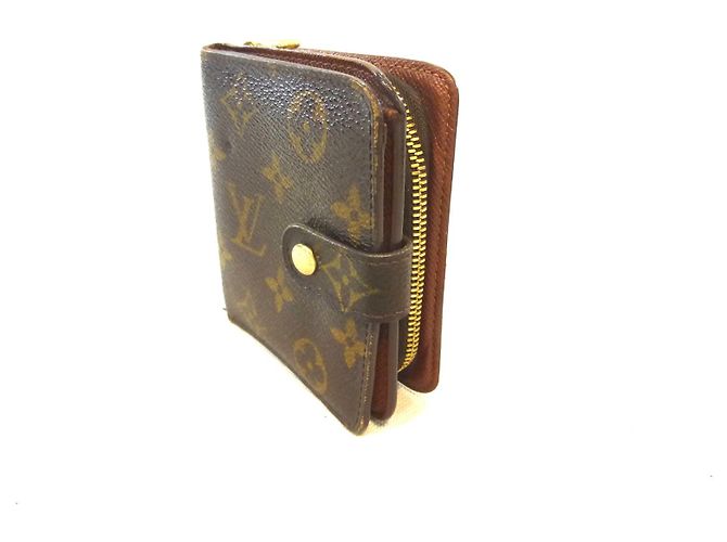 Louis Vuitton Compact Zip Monogram Cartera Marrón Castaño - vista 2
