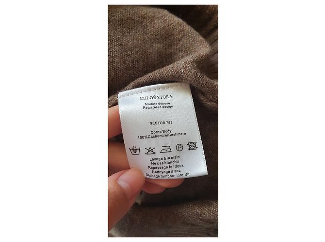 Suéter Chloé Stora de cachemira gris - vista 2