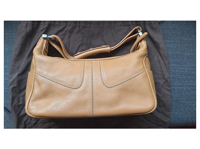 Borsa Tod's in pelle color cognac D'oro Rame - vista 2