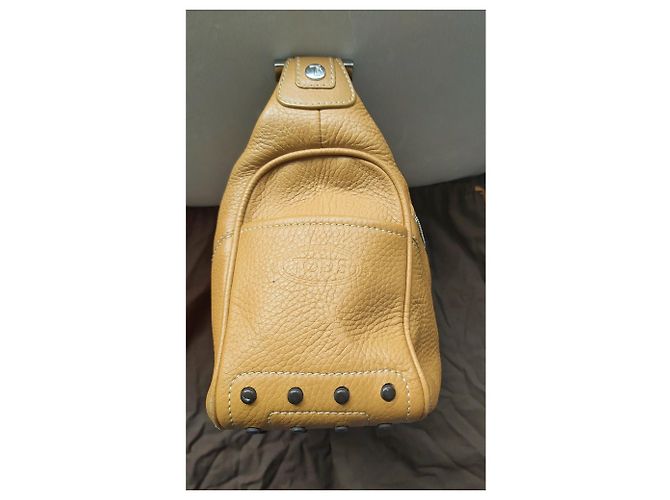 Borsa Tod's in pelle color cognac D'oro Rame - vista 4