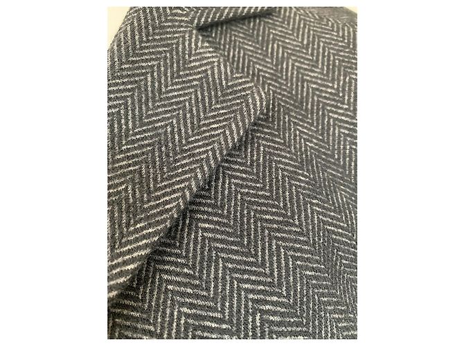 Diane Von Furstenberg Chaqueta DvF Herringbone Tweed Georgica Gris - vista 8