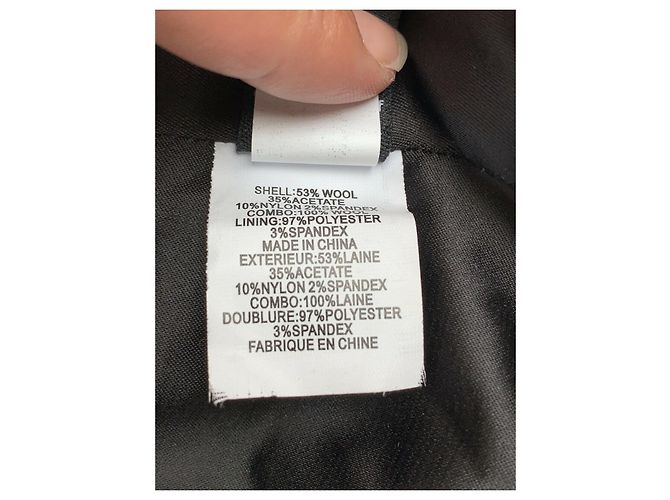 Diane Von Furstenberg Chaqueta DvF Herringbone Tweed Georgica Gris - vista 9