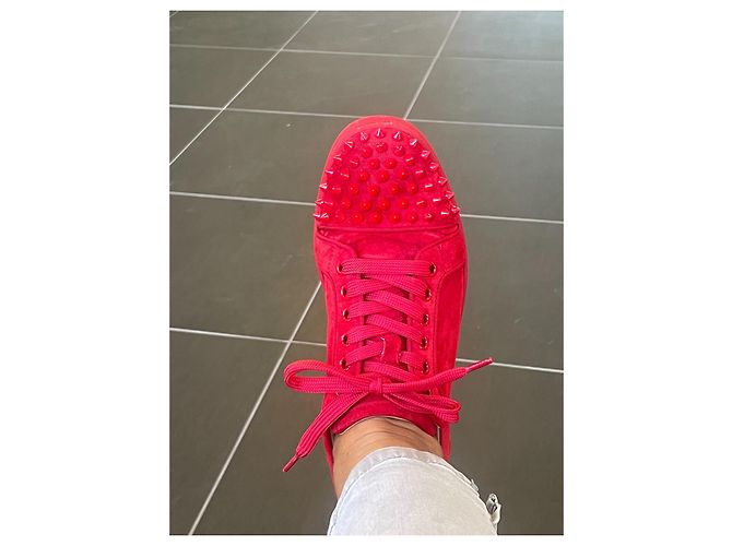 Christian Louboutin Scarpe da ginnastica rosse Louboutin Rosso - vista 2