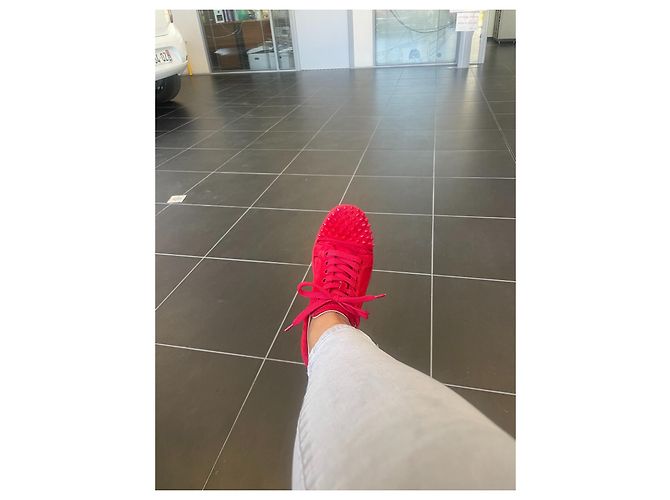Christian Louboutin Scarpe da ginnastica rosse Louboutin Rosso - vista 3