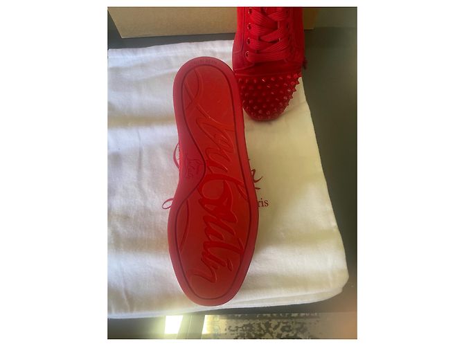 Christian Louboutin Scarpe da ginnastica rosse Louboutin Rosso - vista 4