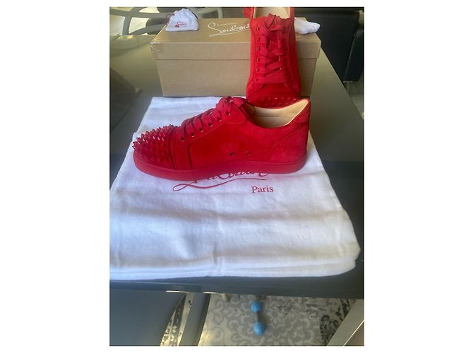 Christian Louboutin Scarpe da ginnastica rosse Louboutin Rosso - vista 5