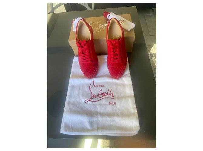 Christian Louboutin Scarpe da ginnastica rosse Louboutin Rosso - vista 6