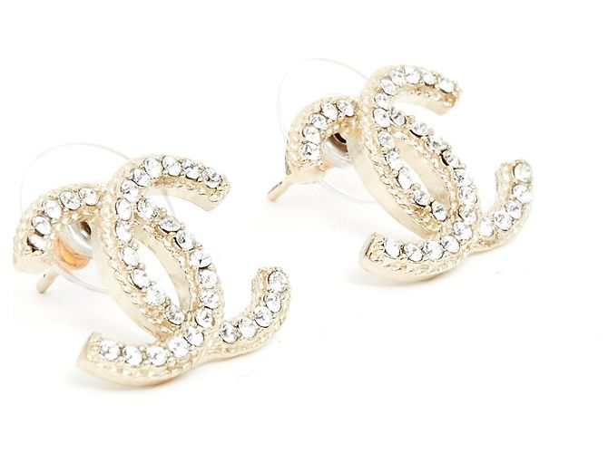 Chanel GOLDEN CC L TRECCIA SOTTILE STRASS D'oro - vista 2
