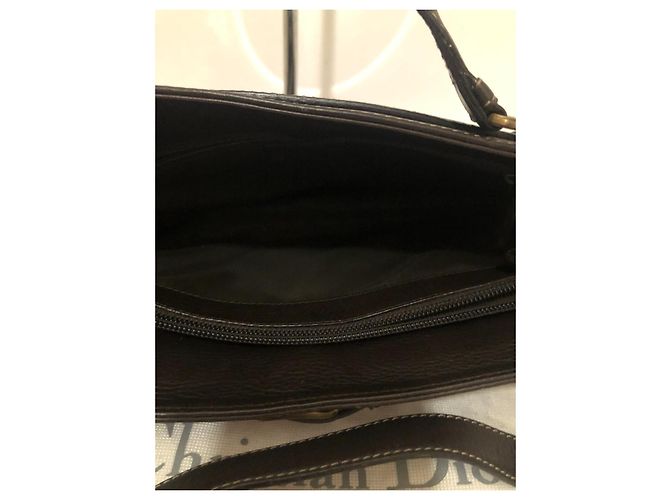 Borsa Dior in pelle marrone - vista 5