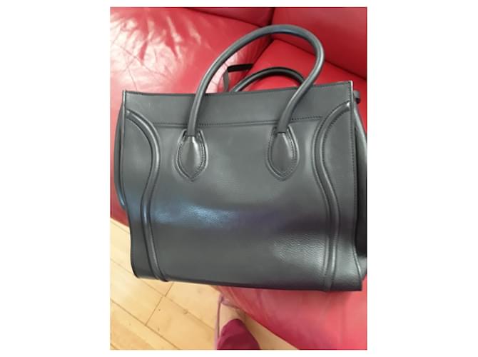 Borsa a mano Céline Phantom in pelle nera Nero - vista 3