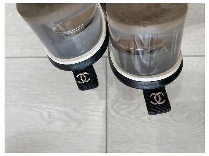 Mule Chanel in pelle beige - vista 5