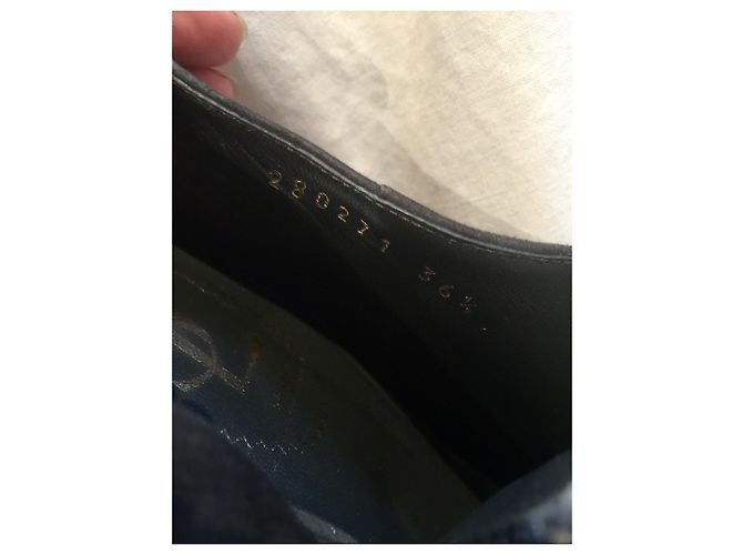 Yves Saint Laurent Botines de plataforma de tacón alto YSL Caqui - vista 2