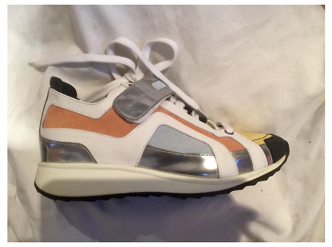 Pierre Hardy Scarpe da ginnastica multicolori con accento argento Multicolore - vista 2