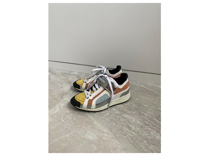 Pierre Hardy Scarpe da ginnastica multicolori con accento argento Multicolore - vista 4