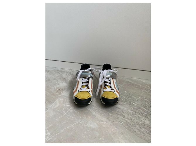 Pierre Hardy Scarpe da ginnastica multicolori con accento argento Multicolore - vista 5