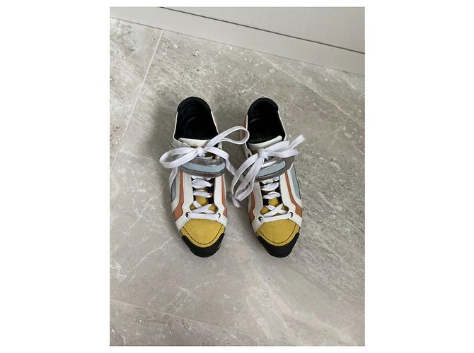 Pierre Hardy Scarpe da ginnastica multicolori con accento argento Multicolore - vista 7