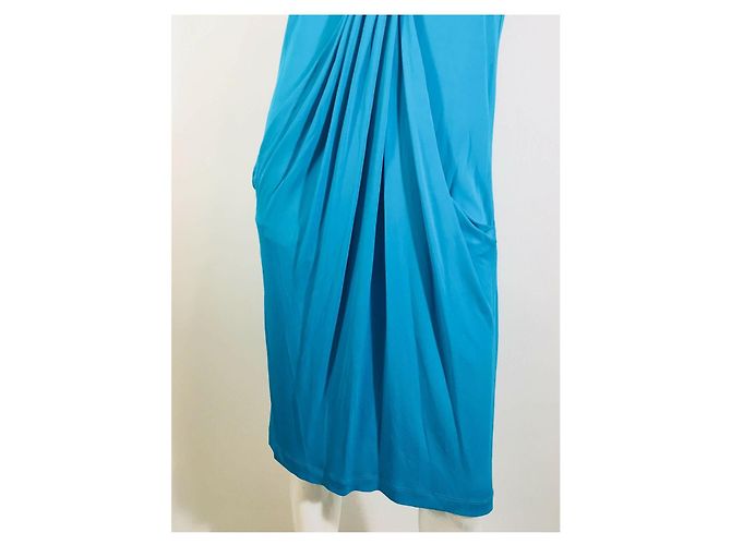Diane Von Furstenberg DvF Vintage Baker Kleid Türkis - Ansicht 4