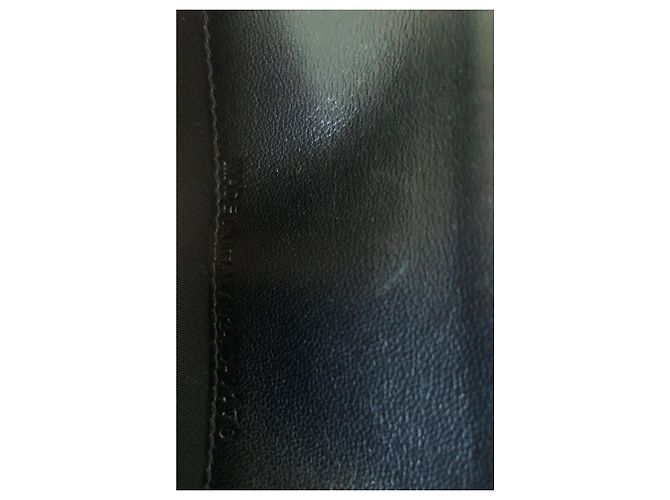 Dior Black Patent Leather Wallet Gold Hardware - view 8