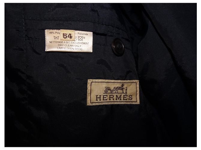 Hermès GIACCA A VENTO LUNGA HERMÉS Nero - vista 4