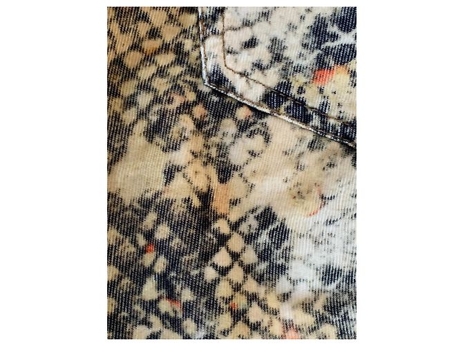 Isabel Marant Hose Schlangenmuster Samt Beige - Ansicht 5