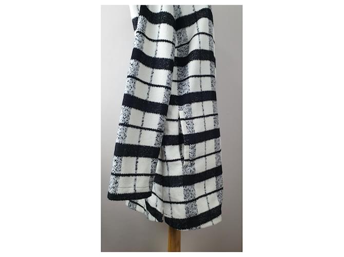 Abrigo Mathilde de Tartán Gestuz Negro Blanco - vista 3