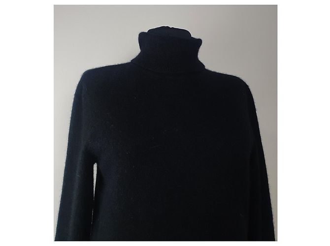Autre Marque Chillytime by Madeleine schwarzer Kaschmir-Polopullover - Ansicht 2