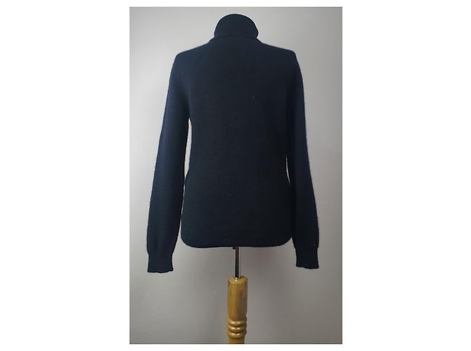 Autre Marque Chillytime by Madeleine schwarzer Kaschmir-Polopullover - Ansicht 5