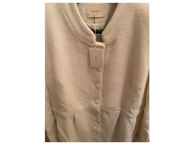 Bash extra dicker Baumwoll-Sommermantel Beige - Ansicht 4