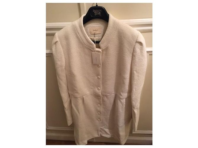 Bash extra dicker Baumwoll-Sommermantel Beige - Ansicht 6