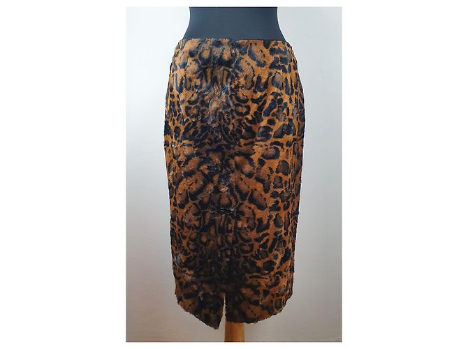 Falda Alberto Biani Estampado Leopardo Multicolor Estampado de leopardo - vista 3