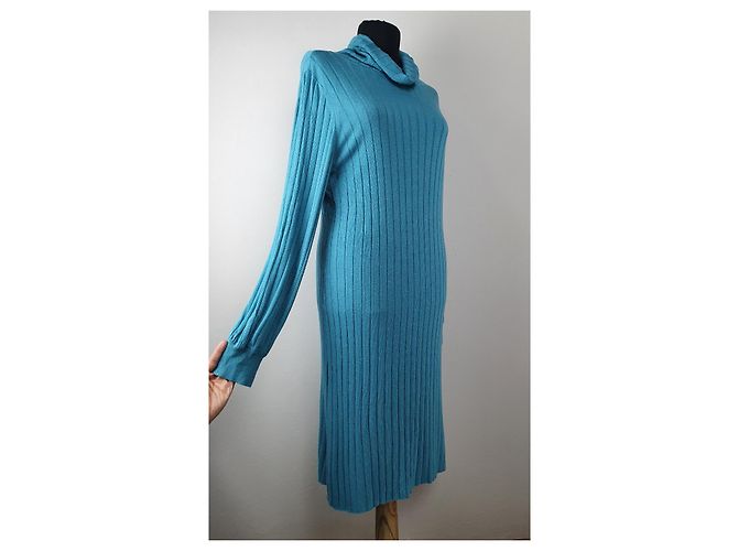 Marcel Ostertag Kleid Blau - Ansicht 2