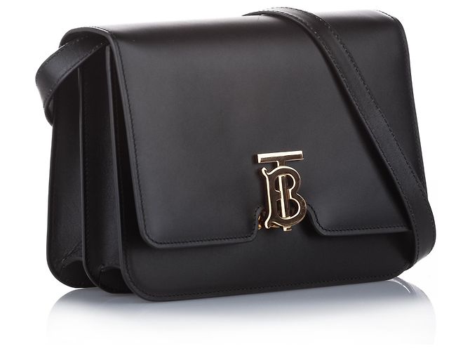 Burberry Black TB Leder Umhängetasche - Ansicht 2