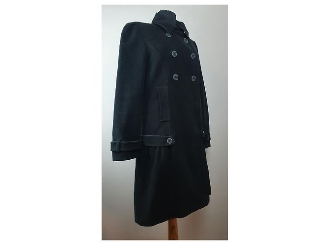 Cappotto Kenzo nero in cotone - vista 2