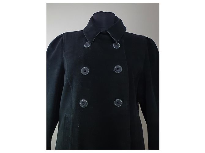 Cappotto Kenzo nero in cotone - vista 3