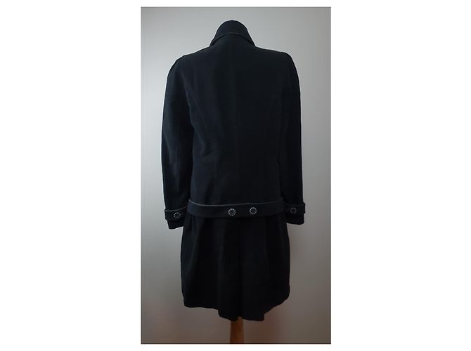 Cappotto Kenzo nero in cotone - vista 4