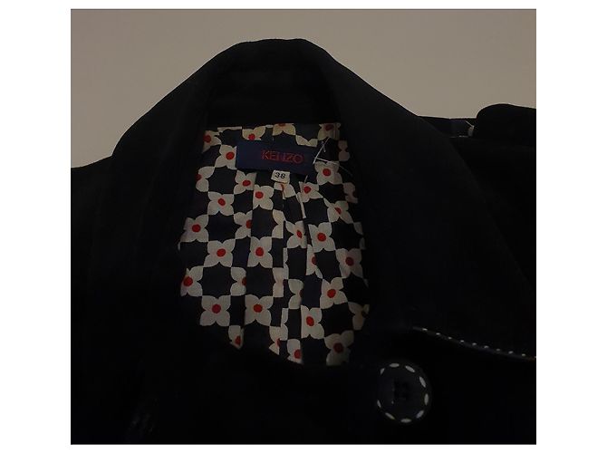 Cappotto Kenzo nero in cotone - vista 5