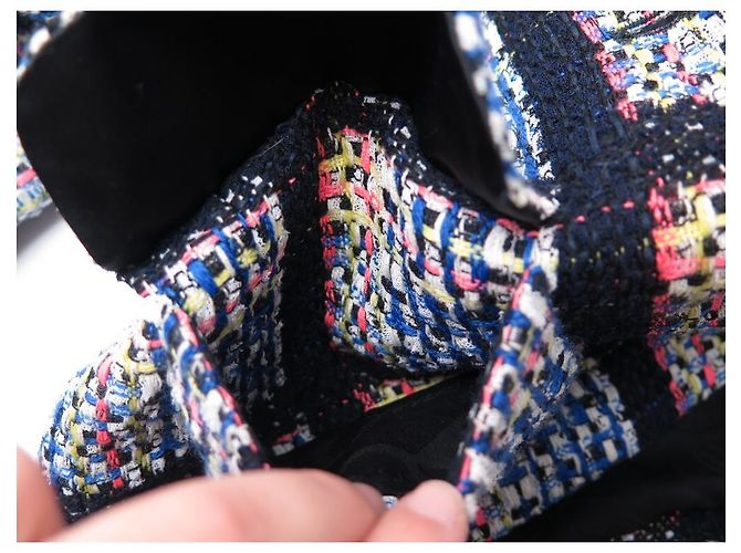 NUOVA GIACCA CHANEL P34951 S 36 IN TWEED BOTTONI MULTICOLORE CC NEW JACKET - vista 8