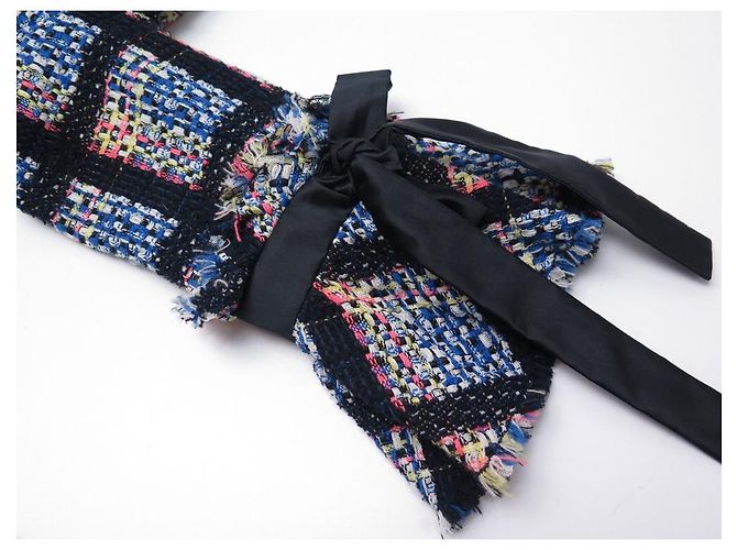 NUOVA GIACCA CHANEL P34951 S 36 IN TWEED BOTTONI MULTICOLORE CC NEW JACKET - vista 9