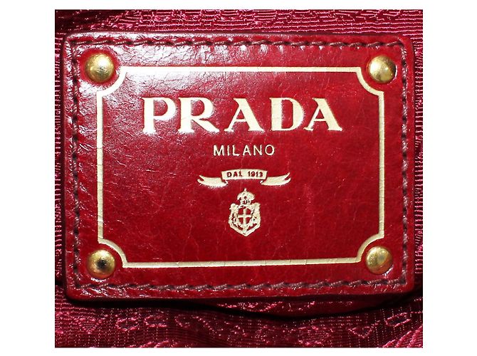Prada Vitello Rubino Tote Bag - vista 7