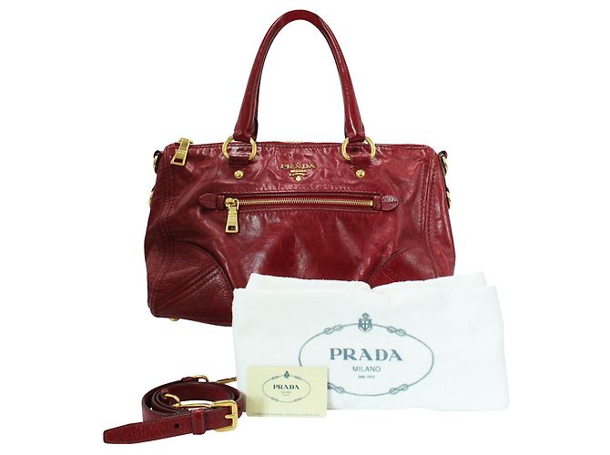 Prada Vitello Rubino Tote Bag - vista 8