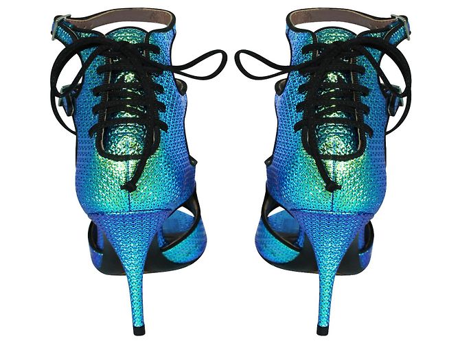 Tabitha Simmons Holographische Absätze Blau - Ansicht 4