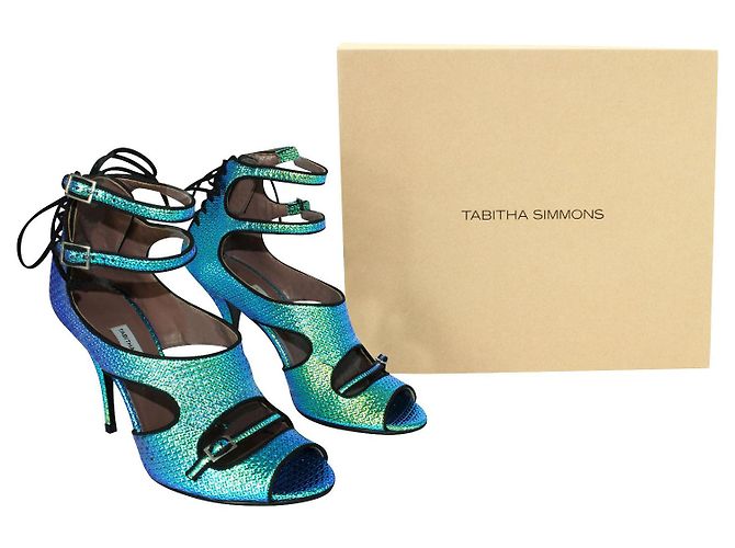 Tabitha Simmons Holographische Absätze Blau - Ansicht 8