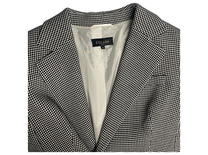 Completo pantalone a quadri Escada con camicetta Nero - vista 5