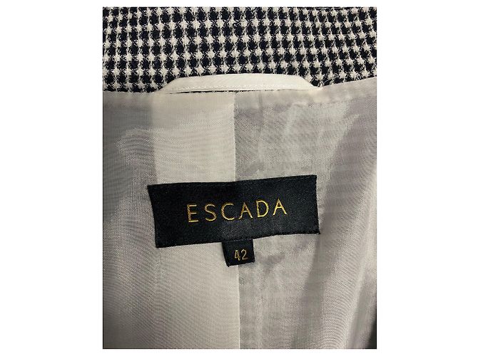 Completo pantalone a quadri Escada con camicetta Nero - vista 6