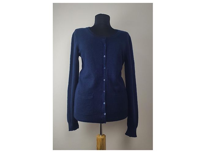Autre Marque Cardigan aus Kaschmir in Blau - Ansicht 5