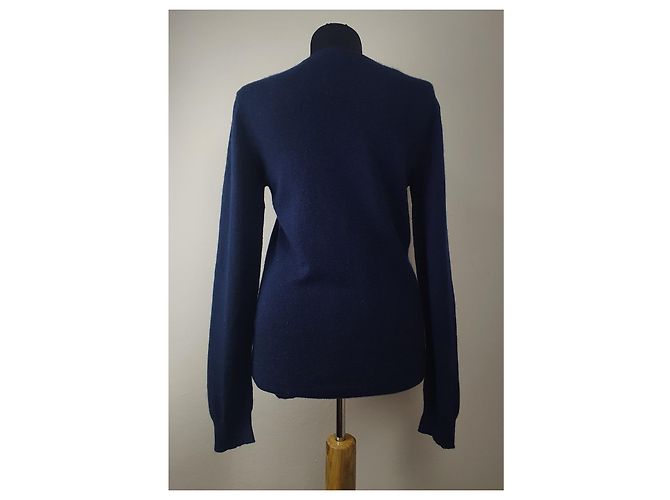 Autre Marque Cardigan aus Kaschmir in Blau - Ansicht 6