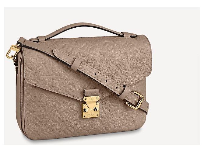 Louis Vuitton Pelle duna LV Metis Grigio - vista 4