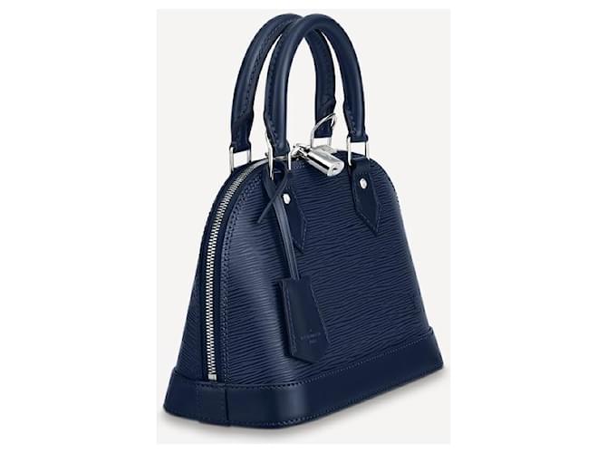 Louis Vuitton Alma BB pelle epi blu - vista 2